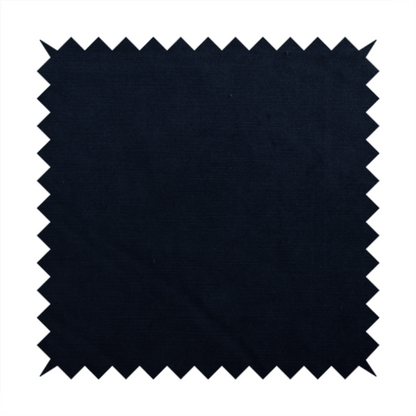 Atlantic Ribbed Textured Plain Cotton Feel Velvet Blue Upholstery Fabric CTR-2564