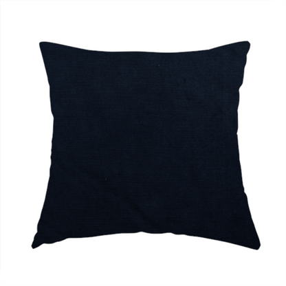 Atlantic Ribbed Textured Plain Cotton Feel Velvet Blue Upholstery Fabric CTR-2564 - Handmade Cushions