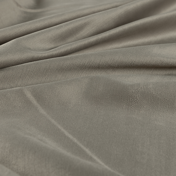 Atlantic Ribbed Textured Plain Cotton Feel Velvet Silver Upholstery Fabric CTR-2567 - Made To Measure Curtains