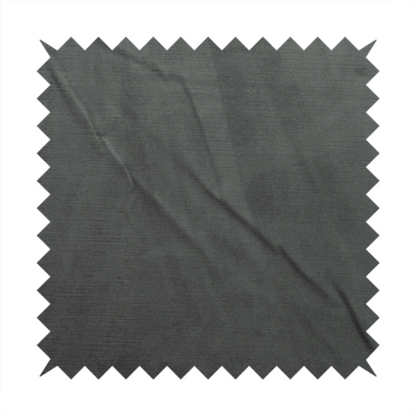 Atlantic Ribbed Textured Plain Cotton Feel Velvet Grey Upholstery Fabric CTR-2568 - Roman Blinds