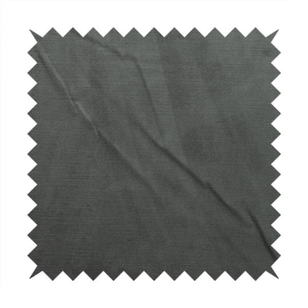 Atlantic Ribbed Textured Plain Cotton Feel Velvet Grey Upholstery Fabric CTR-2568 - Handmade Cushions
