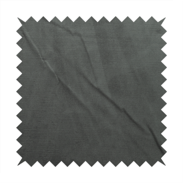 Atlantic Ribbed Textured Plain Cotton Feel Velvet Grey Upholstery Fabric CTR-2568 - Made To Measure Curtains