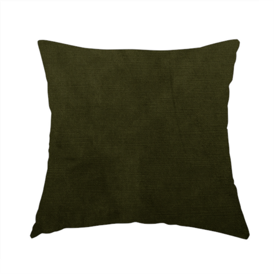 Atlantic Ribbed Textured Plain Cotton Feel Velvet Green Upholstery Fabric CTR-2574 - Handmade Cushions
