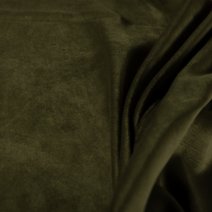 Atlantic Ribbed Textured Plain Cotton Feel Velvet Green Upholstery Fabric CTR-2574 - Handmade Cushions