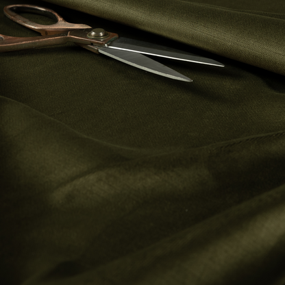 Atlantic Ribbed Textured Plain Cotton Feel Velvet Green Upholstery Fabric CTR-2574 - Made To Measure Curtains