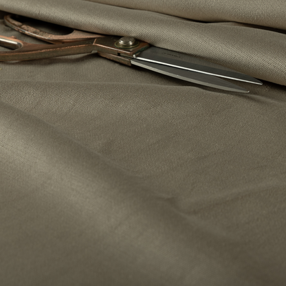 Atlantic Ribbed Textured Plain Cotton Feel Velvet Beige Upholstery Fabric CTR-2575