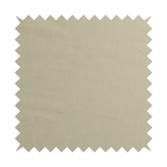 Atlantic Ribbed Textured Plain Cotton Feel Velvet Cream Upholstery Fabric CTR-2577