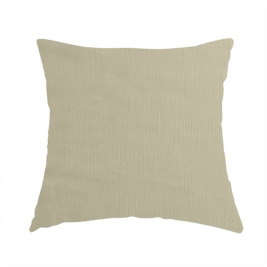 Atlantic Ribbed Textured Plain Cotton Feel Velvet Cream Upholstery Fabric CTR-2577 - Handmade Cushions