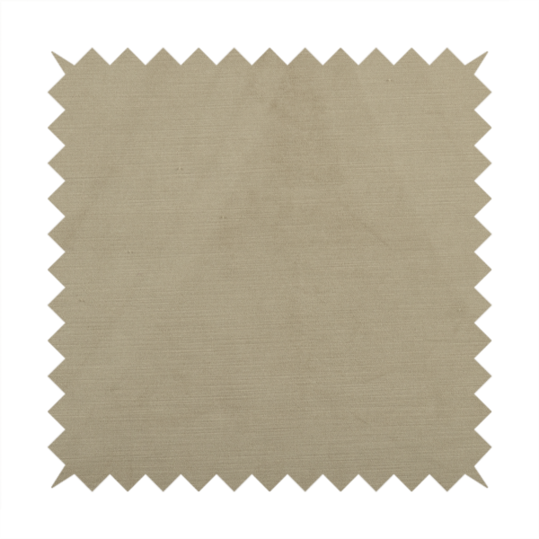 Atlantic Ribbed Textured Plain Cotton Feel Velvet Beige Upholstery Fabric CTR-2578 - Made To Measure Curtains