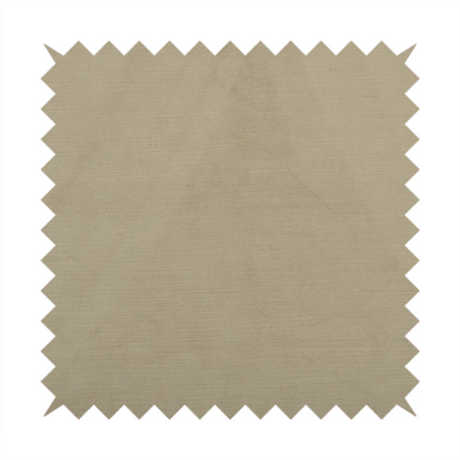 Atlantic Ribbed Textured Plain Cotton Feel Velvet Beige Upholstery Fabric CTR-2578