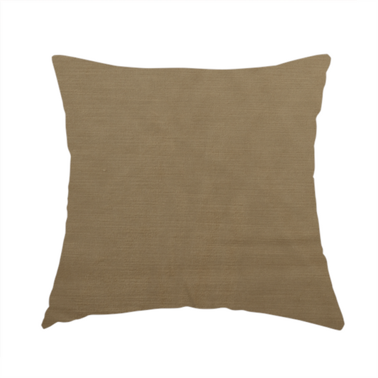 Atlantic Ribbed Textured Plain Cotton Feel Velvet Beige Upholstery Fabric CTR-2579 - Handmade Cushions