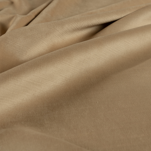 Atlantic Ribbed Textured Plain Cotton Feel Velvet Beige Upholstery Fabric CTR-2579 - Made To Measure Curtains