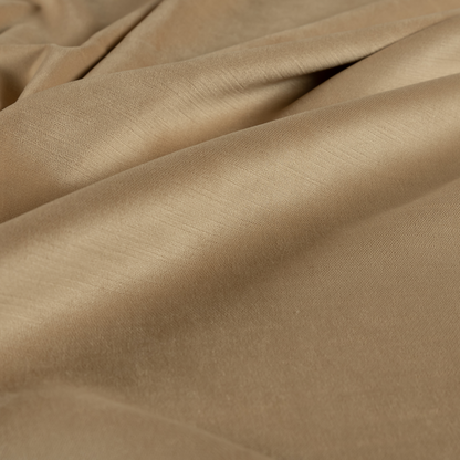 Atlantic Ribbed Textured Plain Cotton Feel Velvet Beige Upholstery Fabric CTR-2579