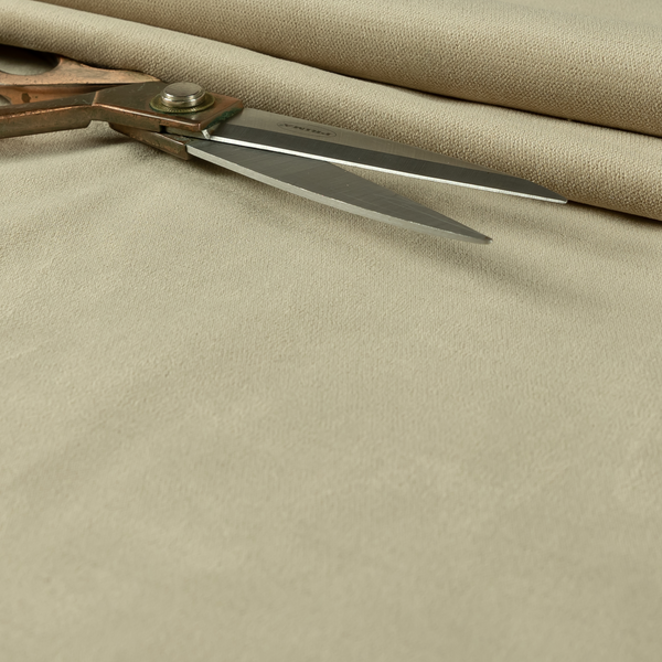 Atlantic Ribbed Textured Plain Cotton Feel Velvet Brown Upholstery Fabric CTR-2581