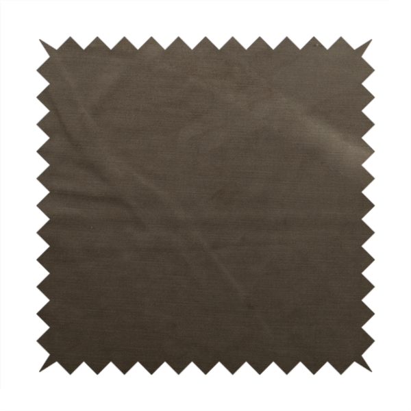 Atlantic Ribbed Textured Plain Cotton Feel Velvet Brown Upholstery Fabric CTR-2582