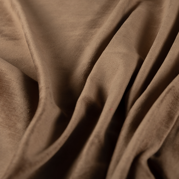 Atlantic Ribbed Textured Plain Cotton Feel Velvet Brown Upholstery Fabric CTR-2583 - Made To Measure Curtains