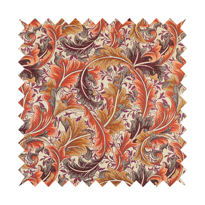 Colarto Collection Passion Colourful In Floral Pattern Chenille Furnishing Fabric CTR-259