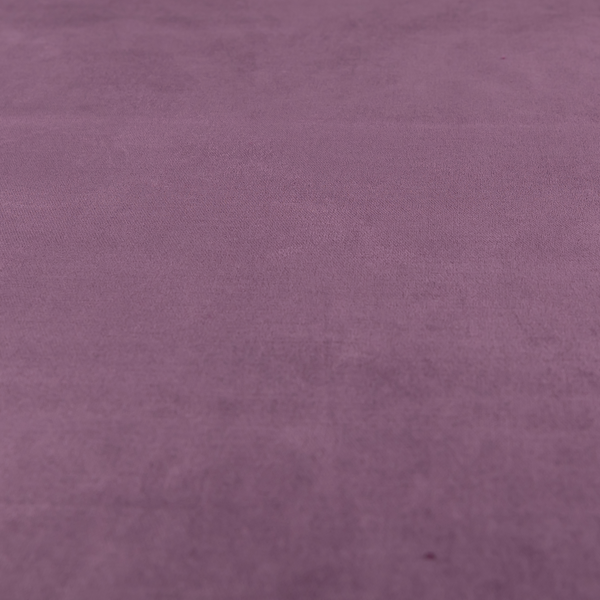 Atlantic Ribbed Textured Plain Cotton Feel Velvet Purple Upholstery Fabric CTR-2591