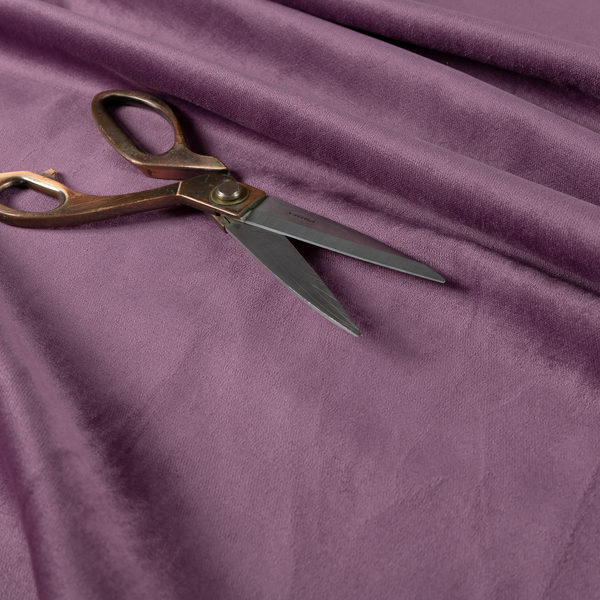 Atlantic Ribbed Textured Plain Cotton Feel Velvet Purple Upholstery Fabric CTR-2591 - Made To Measure Curtains