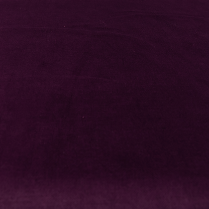 Atlantic Ribbed Textured Plain Cotton Feel Velvet Purple Upholstery Fabric CTR-2592 - Roman Blinds