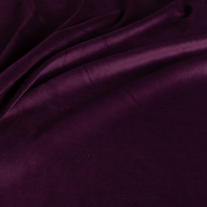 Atlantic Ribbed Textured Plain Cotton Feel Velvet Purple Upholstery Fabric CTR-2592 - Made To Measure Curtains