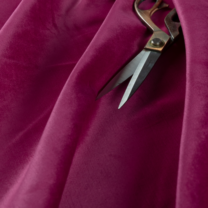 Atlantic Ribbed Textured Plain Cotton Feel Velvet Pink Upholstery Fabric CTR-2593 - Made To Measure Curtains