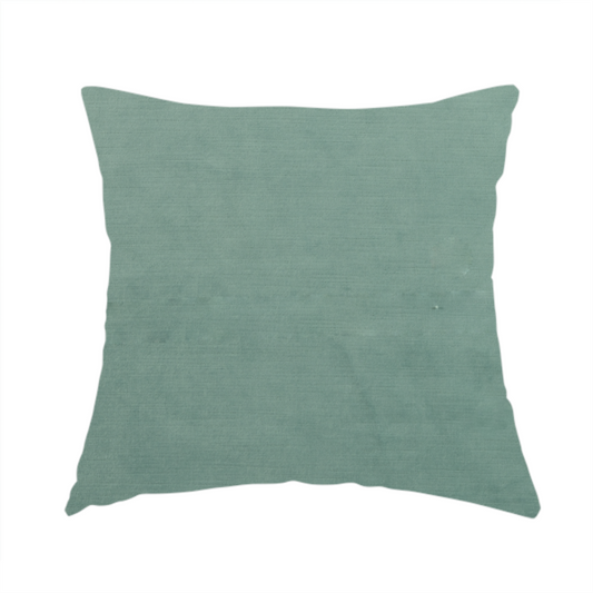 Atlantic Ribbed Textured Plain Cotton Feel Velvet Green Upholstery Fabric CTR-2594 - Handmade Cushions