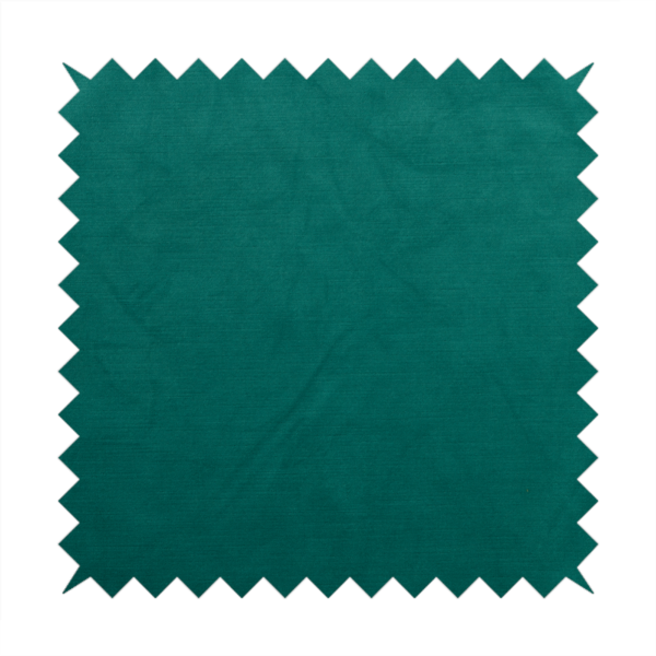 Atlantic Ribbed Textured Plain Cotton Feel Velvet Teal Upholstery Fabric CTR-2595