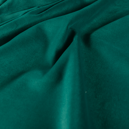 Atlantic Ribbed Textured Plain Cotton Feel Velvet Teal Upholstery Fabric CTR-2595