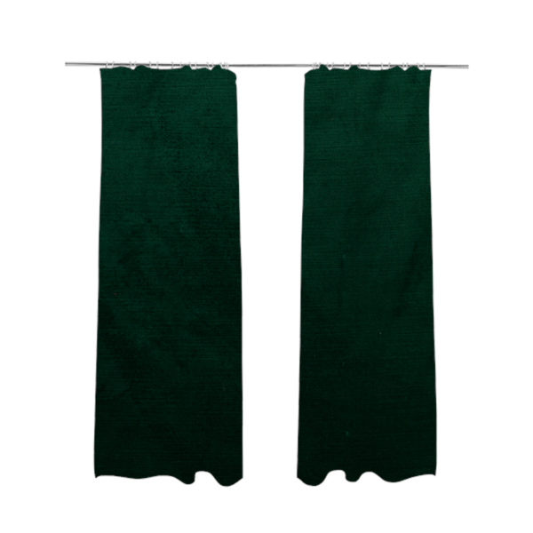 Atlantic Ribbed Textured Plain Cotton Feel Velvet Green Upholstery Fabric CTR-2596 - Made To Measure Curtains