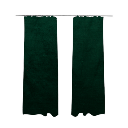 Atlantic Ribbed Textured Plain Cotton Feel Velvet Green Upholstery Fabric CTR-2596 - Made To Measure Curtains