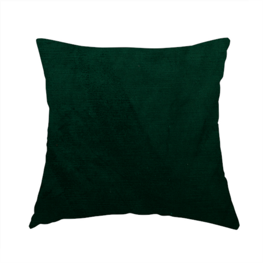Atlantic Ribbed Textured Plain Cotton Feel Velvet Green Upholstery Fabric CTR-2596 - Handmade Cushions