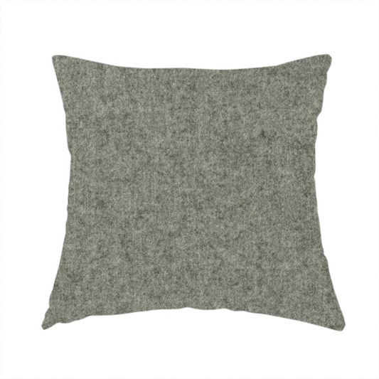Moorland Plain Wool Silver Colour Upholstery Fabric CTR-2597 - Handmade Cushions