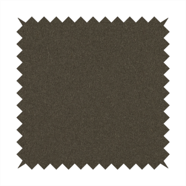 Moorland Plain Wool Brown Colour Upholstery Fabric CTR-2599 - Made To Measure Curtains