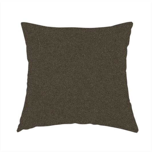 Moorland Plain Wool Brown Colour Upholstery Fabric CTR-2599 - Handmade Cushions