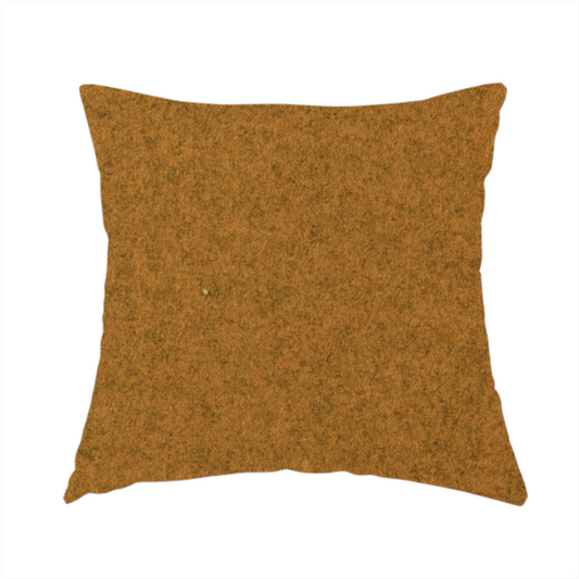 Moorland Plain Wool Orange Colour Upholstery Fabric CTR-2600 - Handmade Cushions