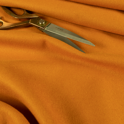 Moorland Plain Wool Orange Colour Upholstery Fabric CTR-2601 - Roman Blinds