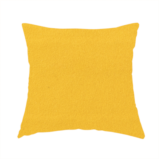 Moorland Plain Wool Yellow Colour Upholstery Fabric CTR-2602 - Handmade Cushions