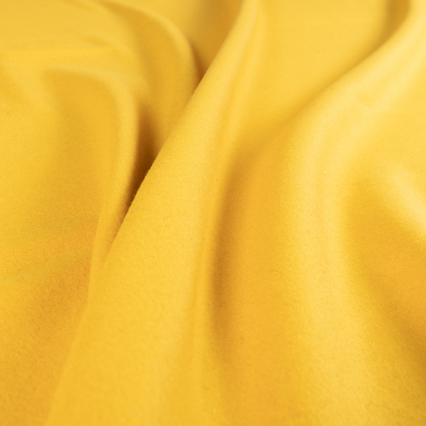 Moorland Plain Wool Yellow Colour Upholstery Fabric CTR-2602 - Roman Blinds