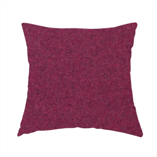 Moorland Plain Wool Pink Colour Upholstery Fabric CTR-2603 - Handmade Cushions