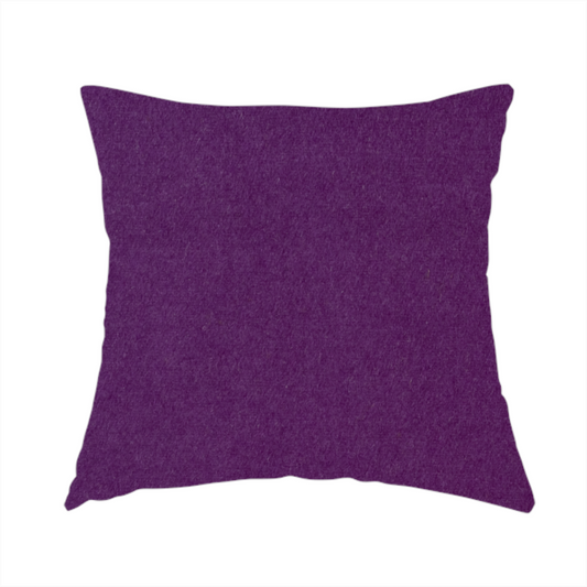 Moorland Plain Wool Purple Colour Upholstery Fabric CTR-2604 - Handmade Cushions
