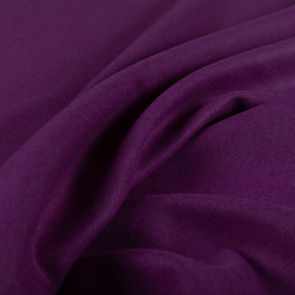 Moorland Plain Wool Purple Colour Upholstery Fabric CTR-2604 - Roman Blinds