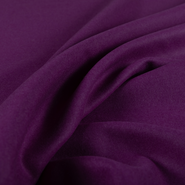 Moorland Plain Wool Purple Colour Upholstery Fabric CTR-2604 - Made To Measure Curtains