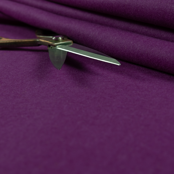 Moorland Plain Wool Purple Colour Upholstery Fabric CTR-2604 - Roman Blinds