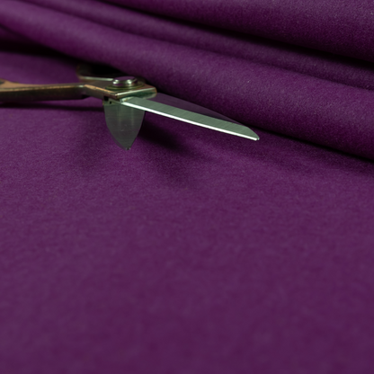 Moorland Plain Wool Purple Colour Upholstery Fabric CTR-2604 - Made To Measure Curtains