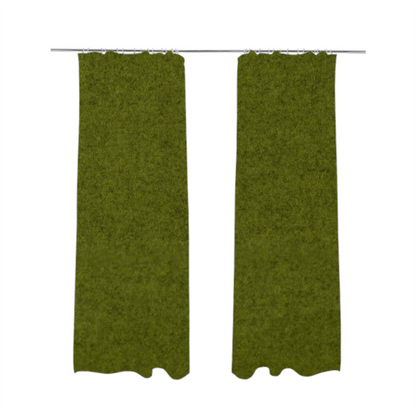 Moorland Plain Wool Green Colour Upholstery Fabric CTR-2606 - Made To Measure Curtains