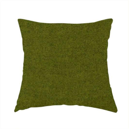 Moorland Plain Wool Green Colour Upholstery Fabric CTR-2606 - Handmade Cushions