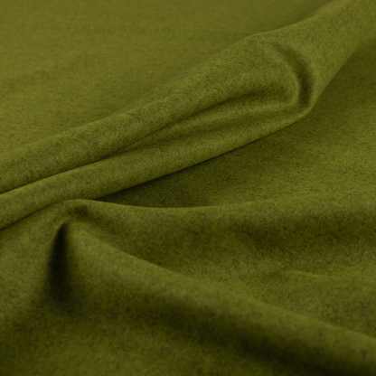 Moorland Plain Wool Green Colour Upholstery Fabric CTR-2606 - Roman Blinds