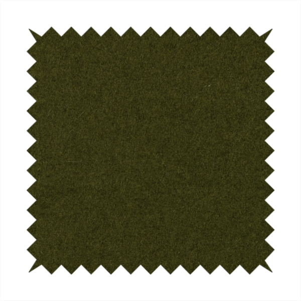 Moorland Plain Wool Green Colour Upholstery Fabric CTR-2607 - Roman Blinds