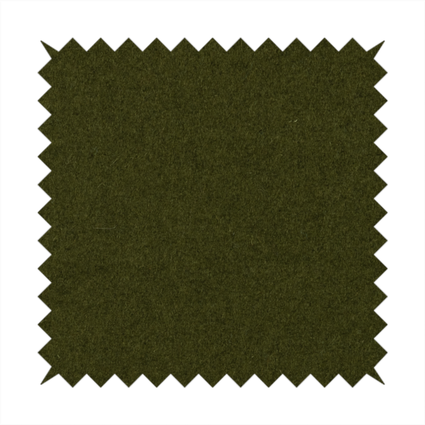 Moorland Plain Wool Green Colour Upholstery Fabric CTR-2607 - Made To Measure Curtains